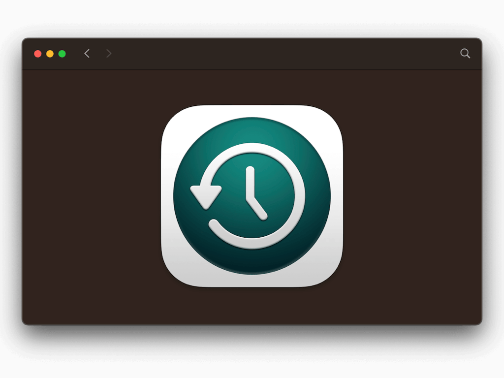 Afbeelding van Apple Time Machine logo zoals het was in macOS 13 Ventura.